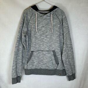 Hydrogen Italy Men’s Hoodie Sweatshirt Heathered Grey Luxury Sportswear. Size L